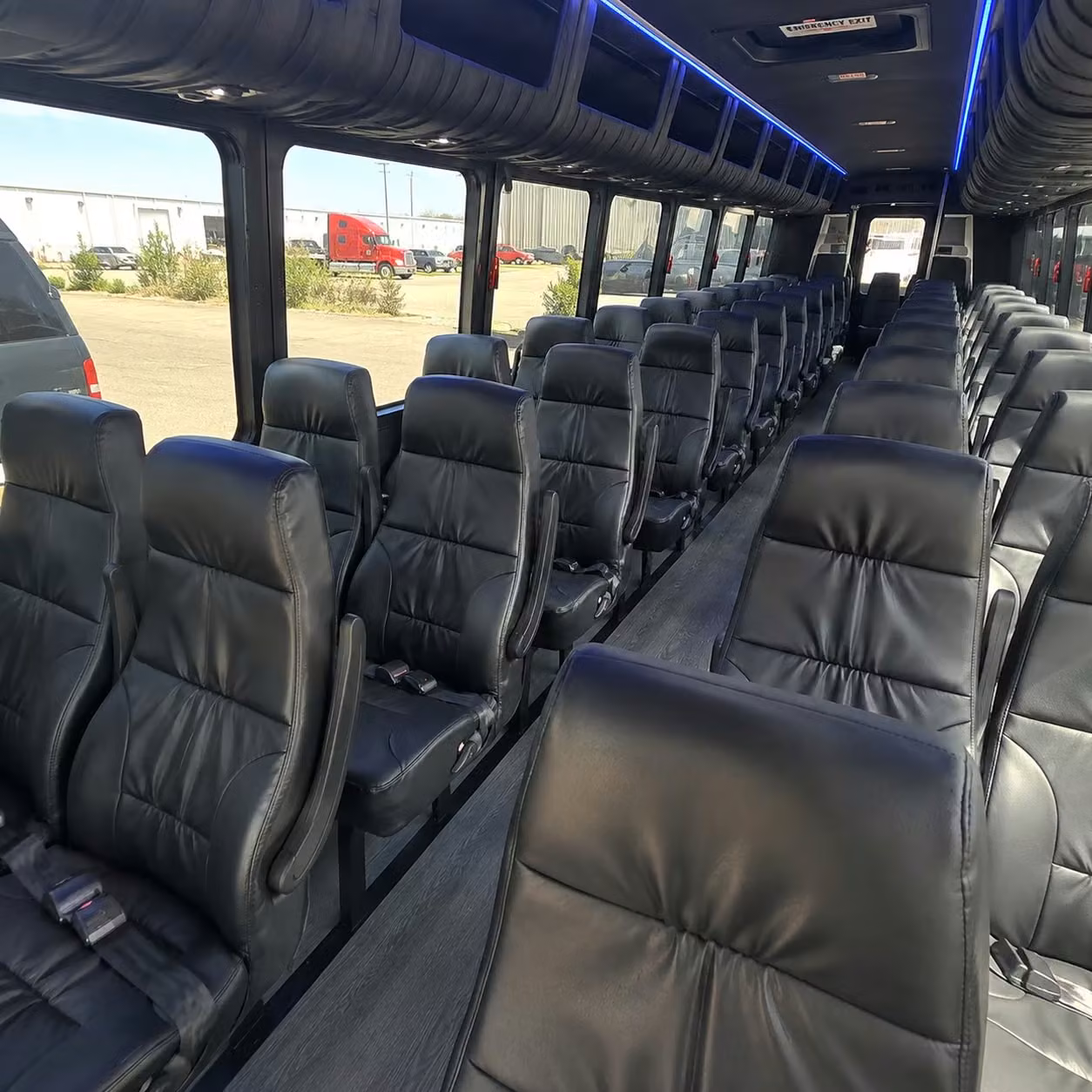 25 passenger minibus interior