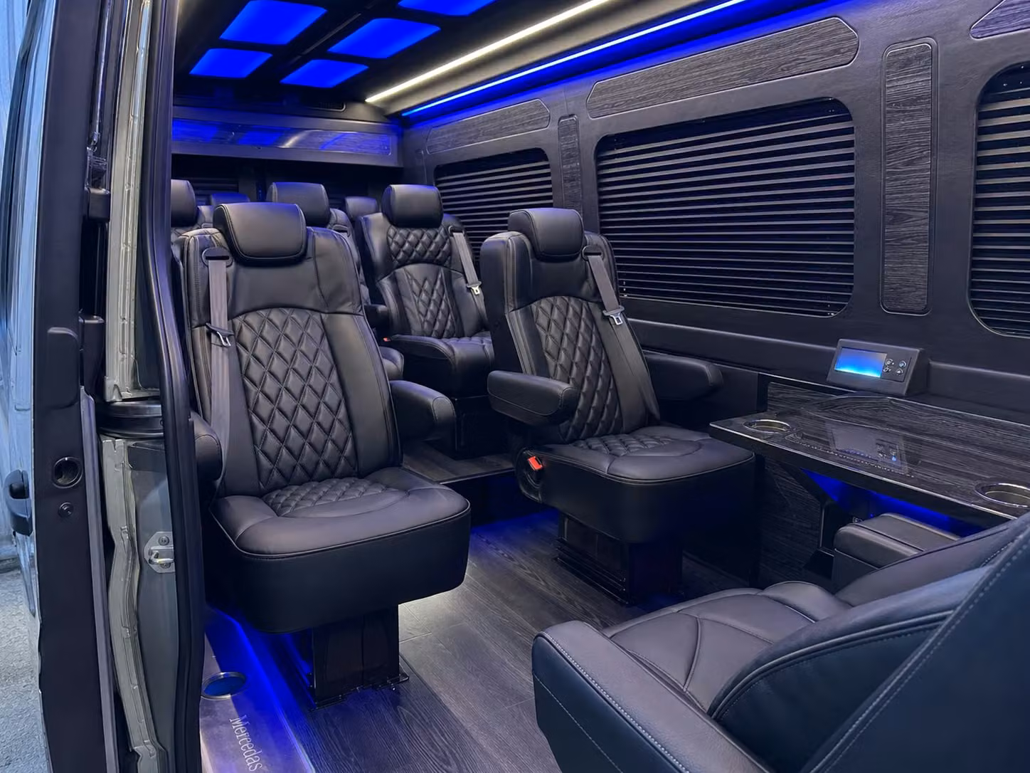 sprinter van transportation for groups and events across shelby